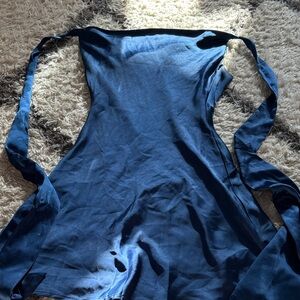 Altar'd State Navy Blue Wrap Dress